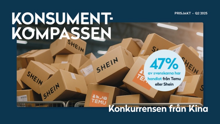 Konsumentkompassen Q2: Synen på Temu och Shein